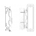 КС247 Кронштейн настенный для стальных панельных радиаторов KERMI высотой 400 мм